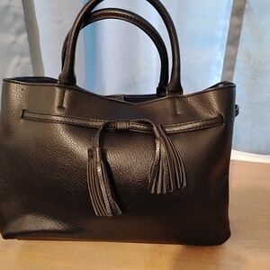 H&M Black Tassel Tote Bag